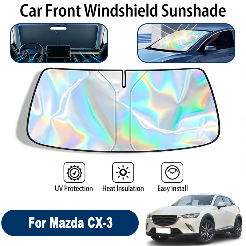 

Windshield Sun Shade For Mazda CX-3 Foldable UV Reflective Front Window Sun Protection Cover Accessories