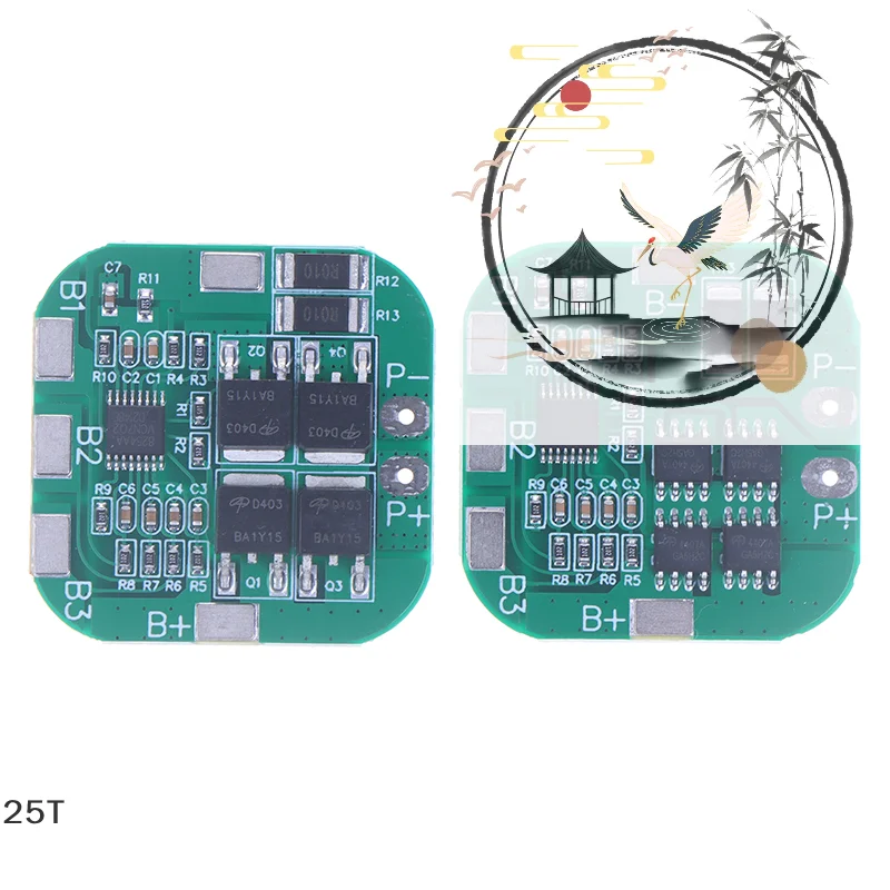 4 Series 14.8V Lithium Battery Protection Board 18650 16.8V Overcharge Over Discharge Short Circuit Protection 20A Current Limit