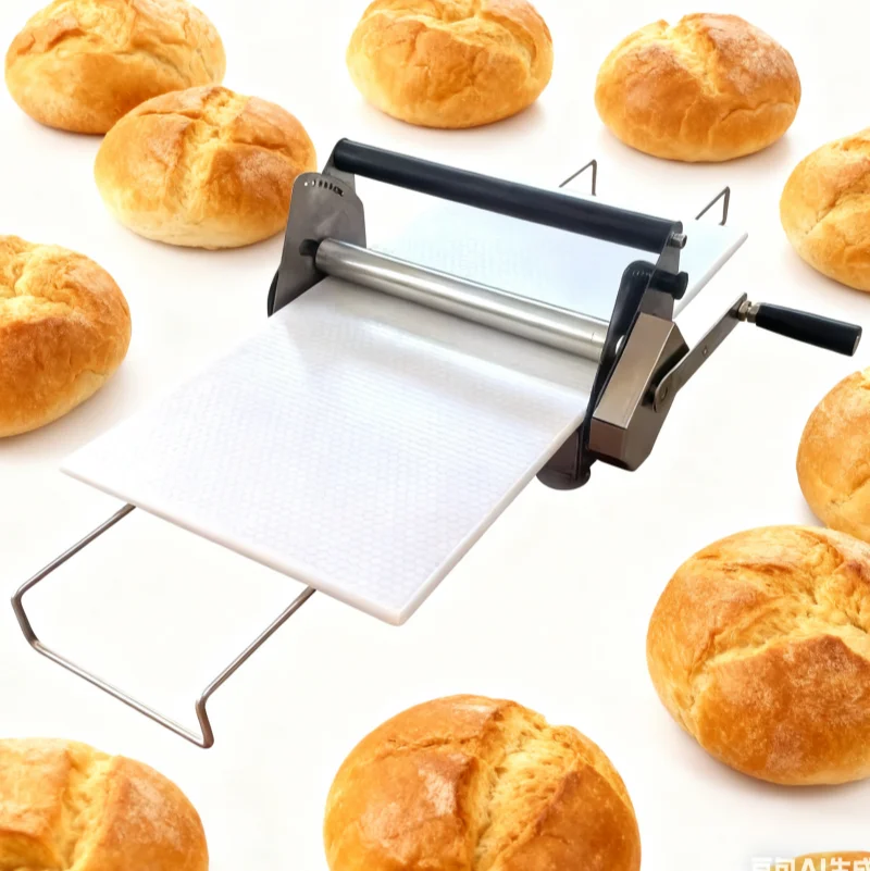 Portable Croissant Manual Dough Sheet Dough Roller Machine Dough Pressing Machine