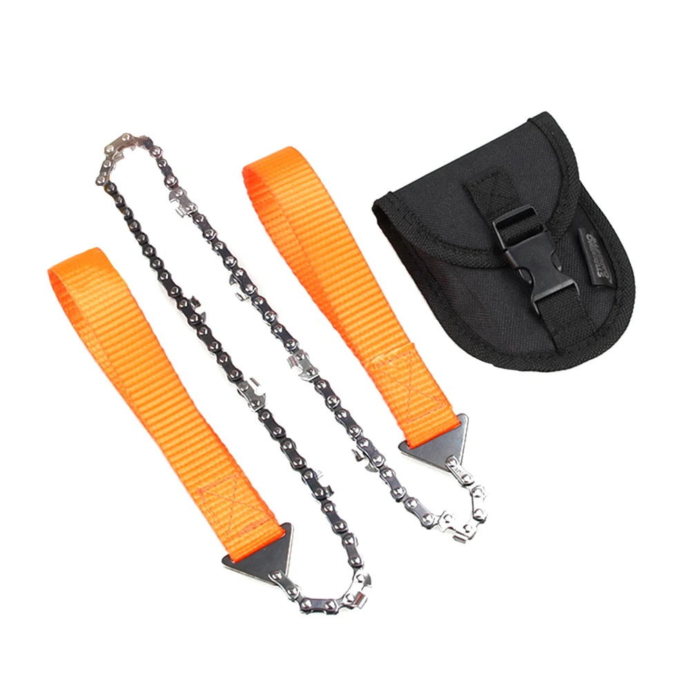 

Pocket Chainsaw Portable Folding Hand Chain Tool Pruning with Storage Case for Wilderness Survival Camping Tree Cutting Hun
