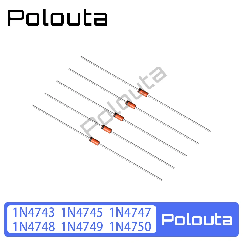 50 Pcs 1N4747/4743/4745/4748/4749/4750 Zener Glass Diode Straight Plug Arduino Nano Electronic Integrated Circuits Free Shipping