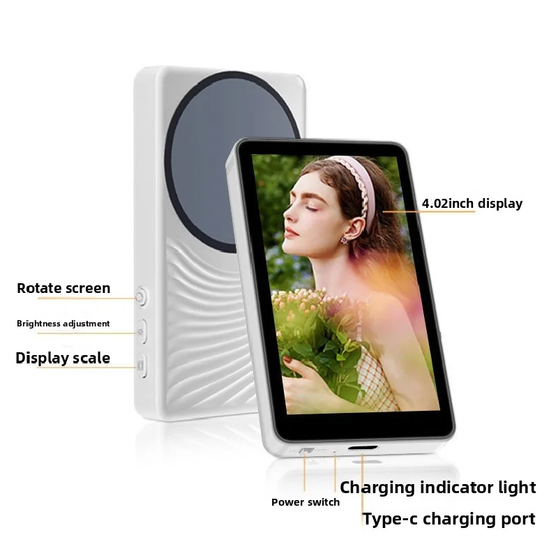 Portable Magnetic Phone Selfie Screen Mirroring Device, For Live Streaming Rear Camera Selfies Vlog Photography Travel Accessory