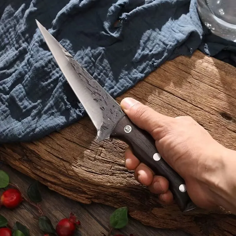 

5Cr15Mov охотничий нож, кухонный нож, нож для кованых мясов, рыбы, мясника, профессиональный шеф-повар, нож для мясника, фруктов с крышкой