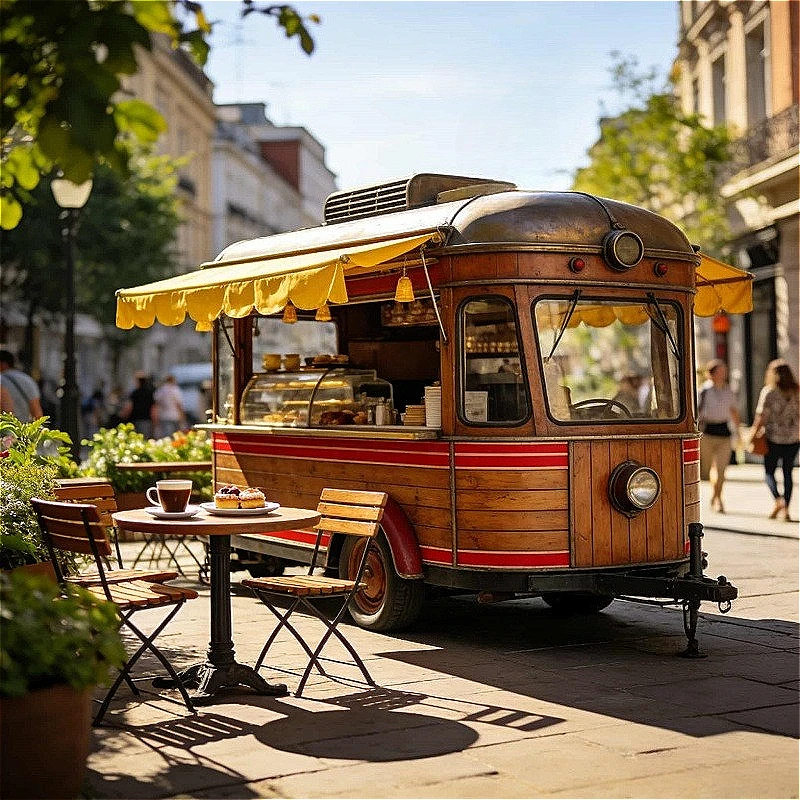 Food Trailer Mobile Kitchen Stainless Steel Concession Trailer With Fridge Fryer Griddle For Street Food Vendor Sales Customized