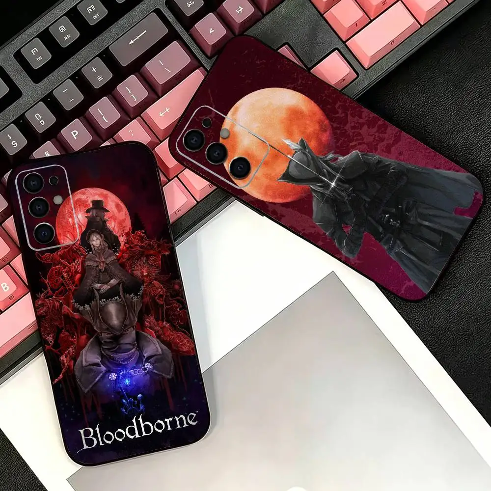 Bloodborn B-Bloo-odborn Game Soft Black Phone Case for Samsung  S26,25,24,21,22,21,20,10,9,8,7,6Ultra,Plus,Fe, Lite