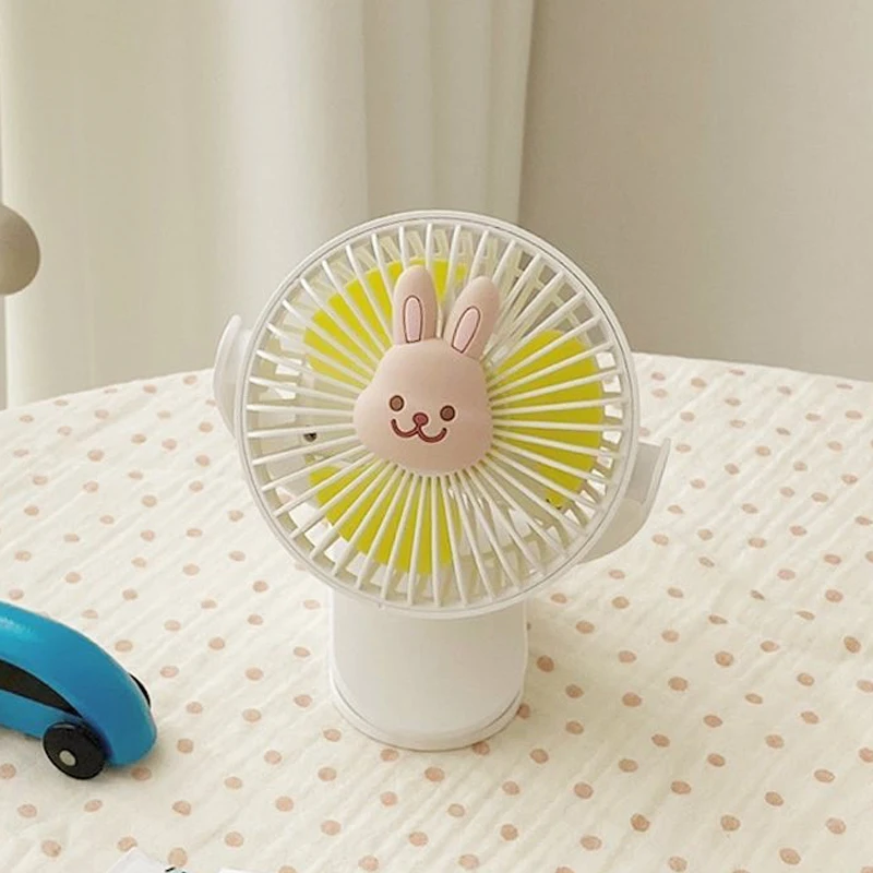 Mini ventilador eléctrico USB con batería integrada, batería recargable, tres velocidades, viento fuerte, clip portátil, accesorios para cochecito