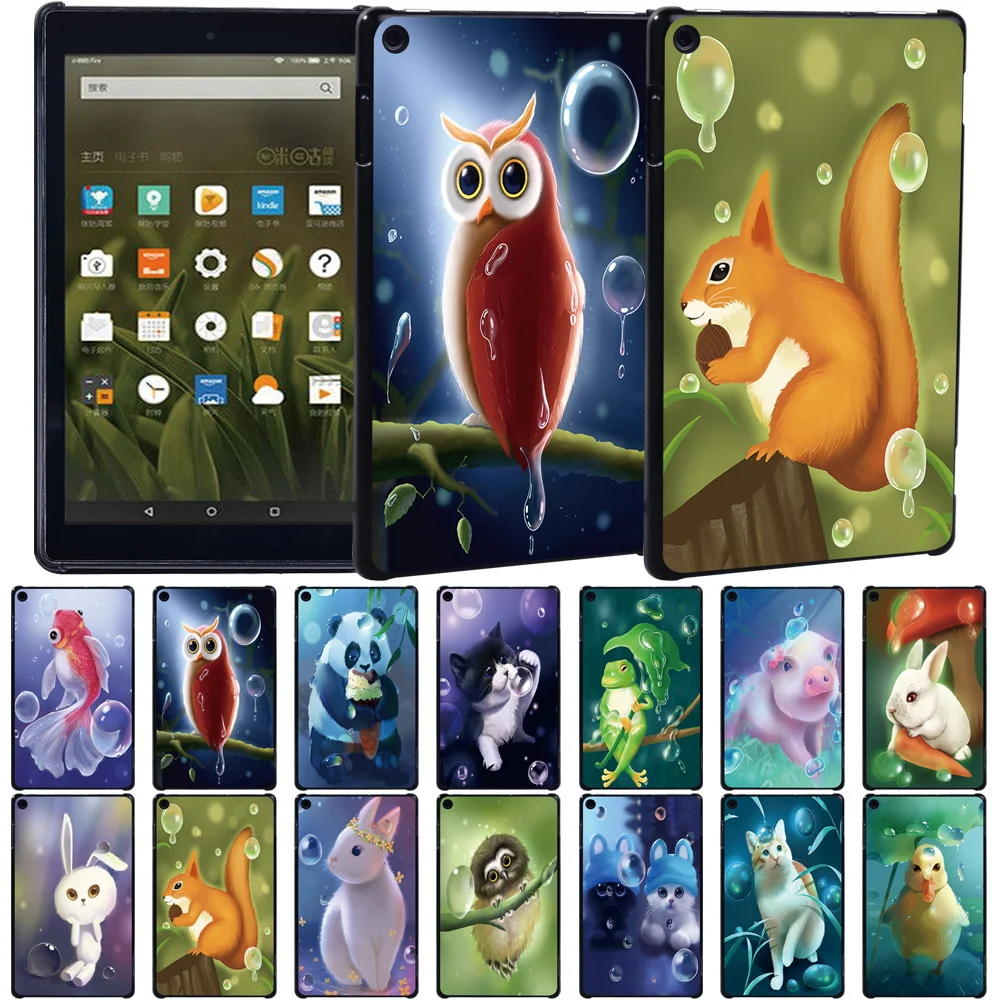 

Cover for Fire HD 8 Plus/Fire HD 10 11th/Fire 7 Gen/HD 8 6th/7th/8th Gen /HD 10 5th/7th/9th Animal Print Tablet Hard Back Case