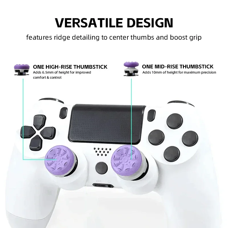 DATA FROG High-Rise Performance Freeks for PS4 PS5 Galaxy Joystick Compatible with 8BitDo Ultimate Controller Stick