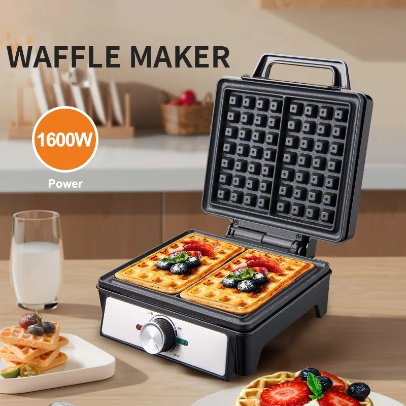 Cross-border Waffle Maker Large Meiji Maker Three or two pieces Toaster Veneer Home Breakfast Maker Waffle mak