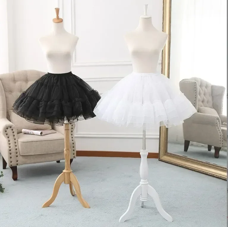 

Fashion Women's Lolita Petticoat Bridal Cosplay Party Prom Dress Short Underskirt Crinolina Puffy Skirt Petticoat Underskirt