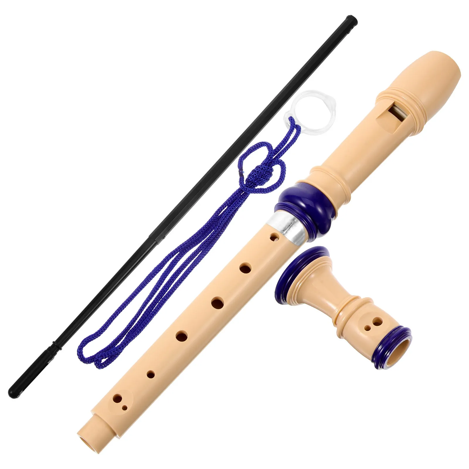 1Set Beginner Soprano Recorder 8 Hole Musical Instrument Flute for Early Music Education Accurate Pitch Comfortable Grip