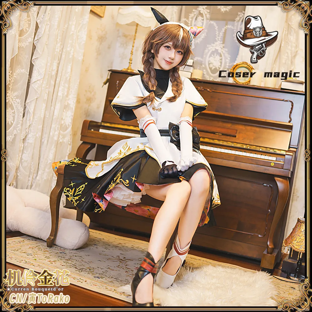 Curren Bouquetd'or Cosplay Costume Uniform Halloween Carnival Party Christmas Play Role Clothes Clothing