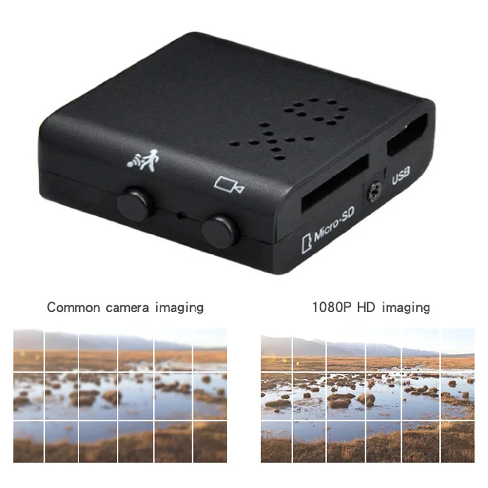 Mini Camera 1920x1080P HD Video Recorder Infrarood Nachtzicht Bewegingsdetectie Ondersteuning TF-kaart tot 32G Micro Cam