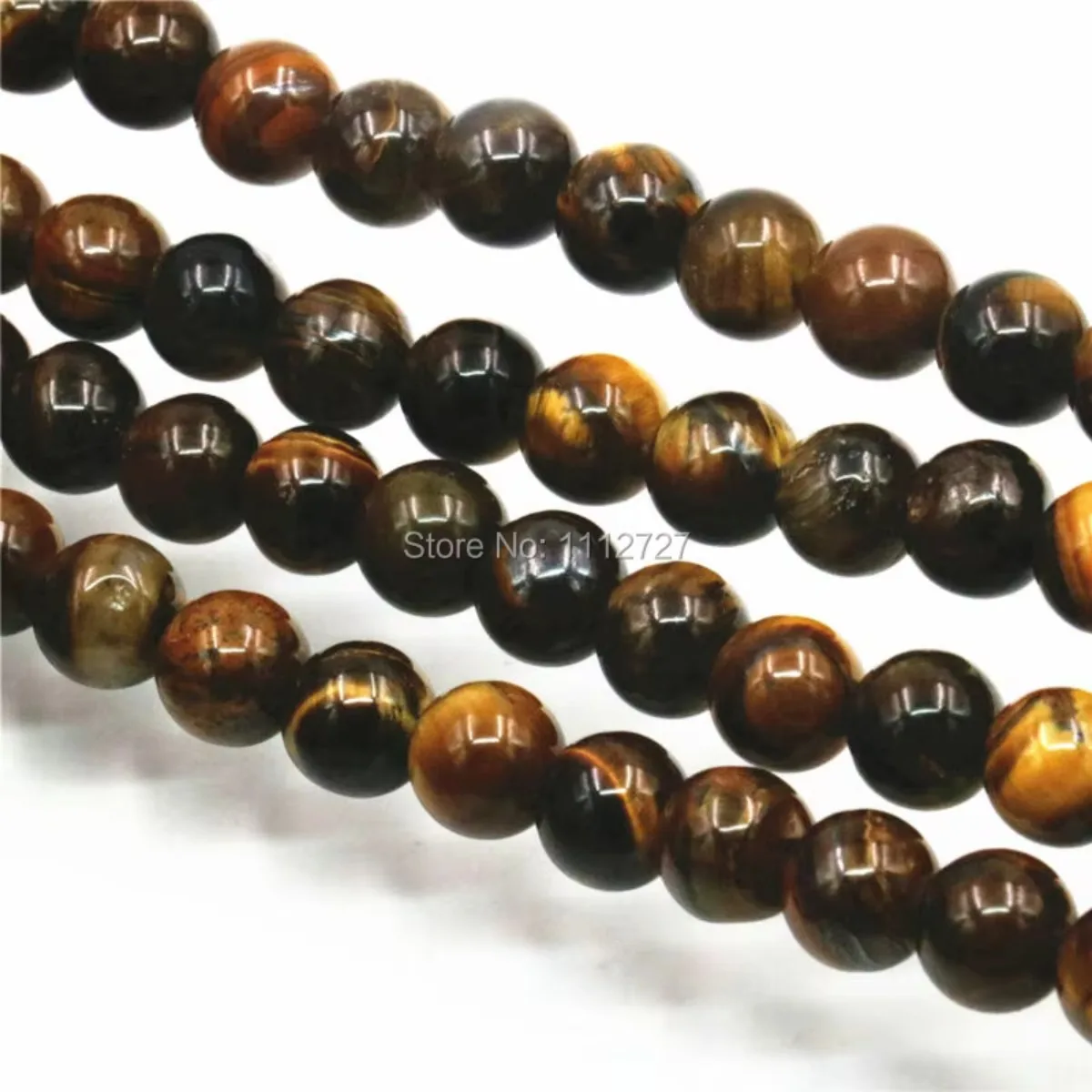 

6 8 10 12mm Ornaments Tigereye Round DIY Beads Loose Semi Finished Stone Balls 15inch Hand Made Jewelry Making Girls Women Gifts