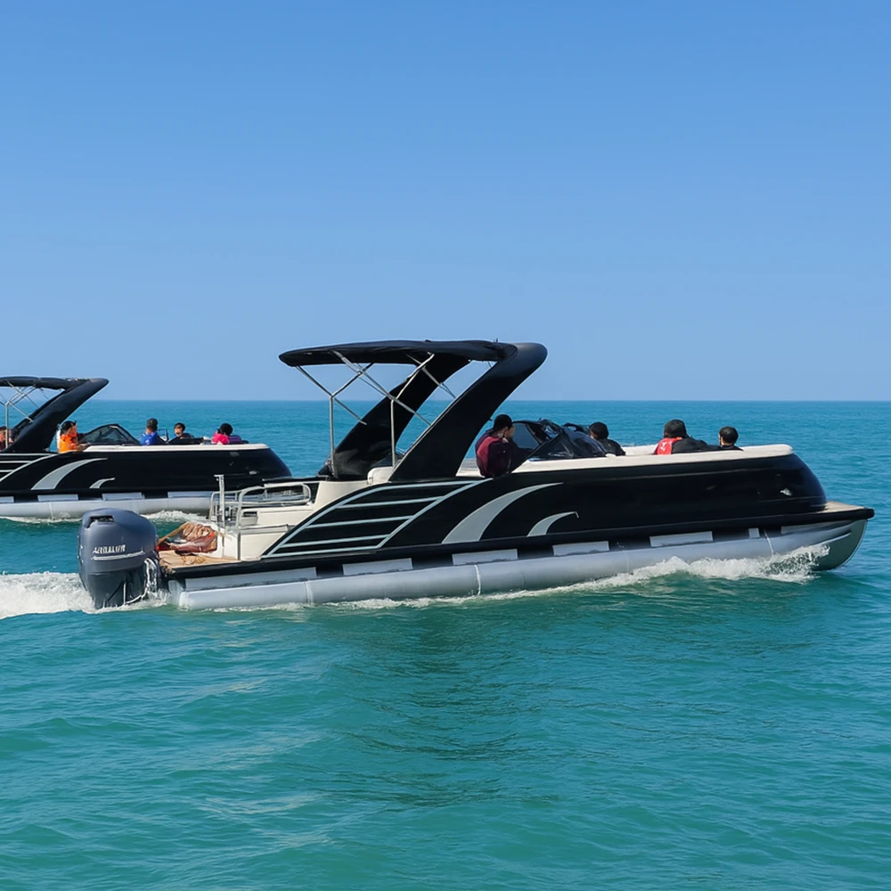 Luxury Premium Large Private Cruise Party Pontoon Leisure Yacht Luxury Boat Pontoon Yacht for Sale