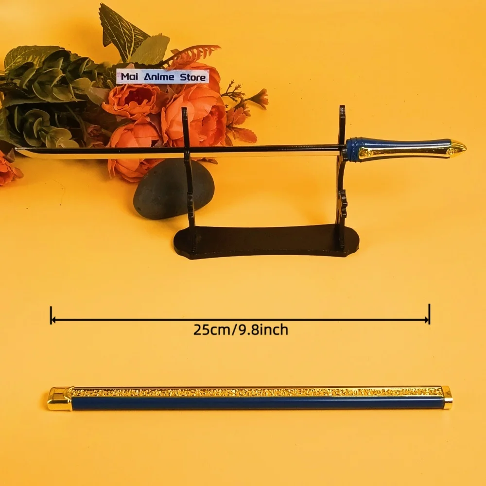 10 بوصة الصلب تشاكا رورونوا زورو كاتانا الحجم الحقيقي اليابانية المعادن أنيمي الحديد النينجا سكين الأصلي الساموراي صابر لعبة غير حادة هدية