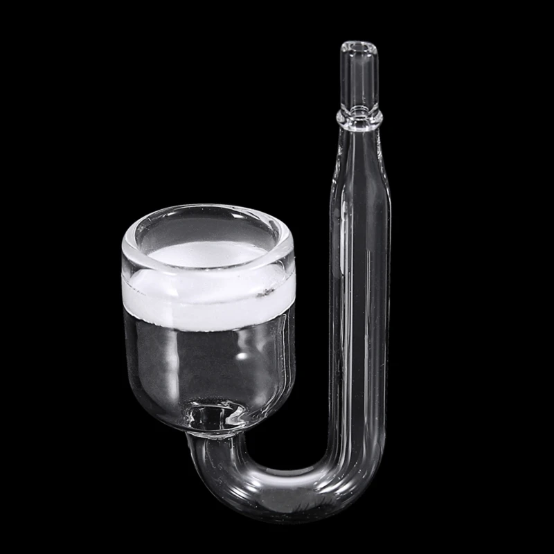 for Nano CO2 Diffuser Glass Atomizer for Aquarium Planted for Tank Create Rich CO2 Fix with Suction Cup Quiet Bubbling