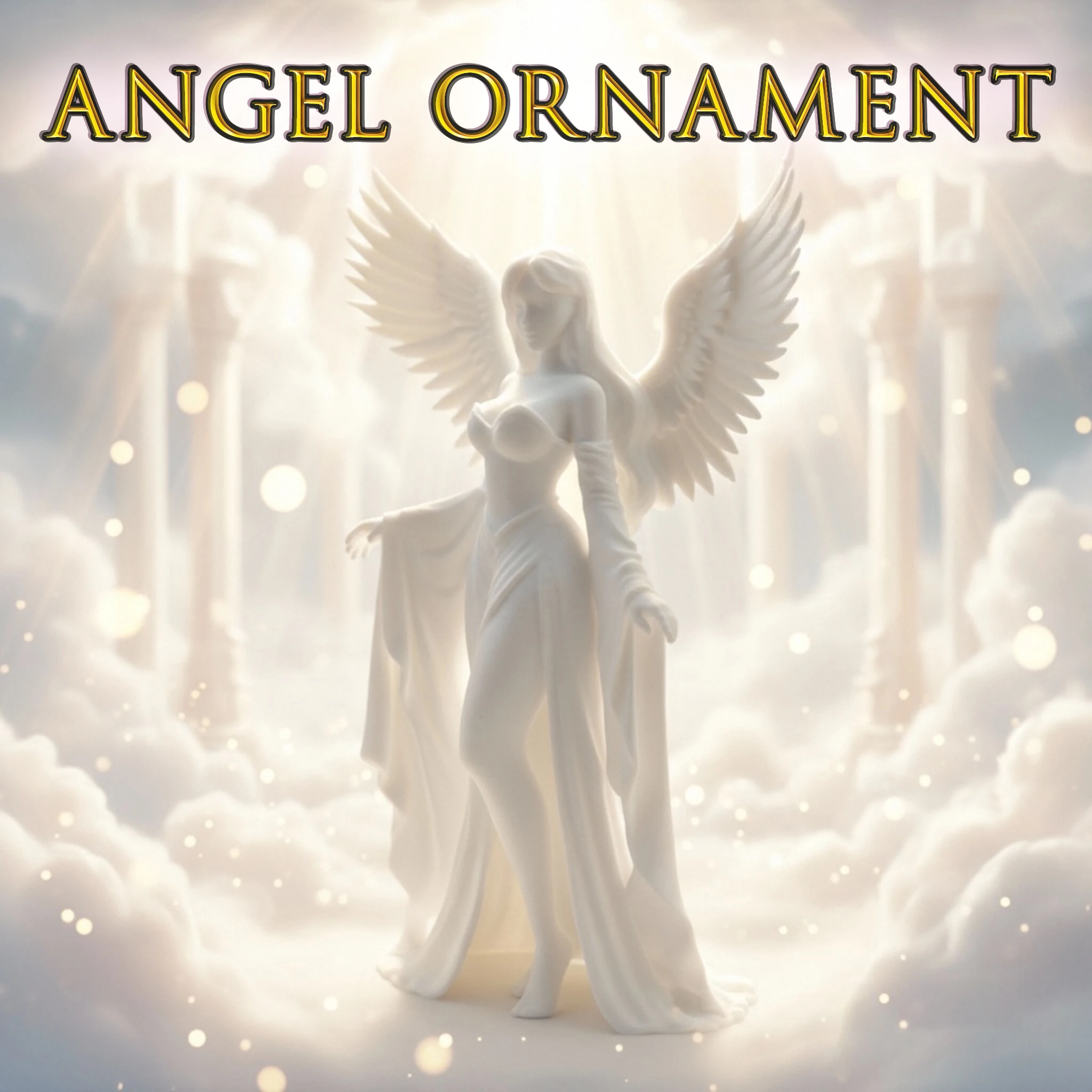 1pc beautiful angel ornament, home desktop decoration ornament, office desk display sculpture, very thoughtful gift