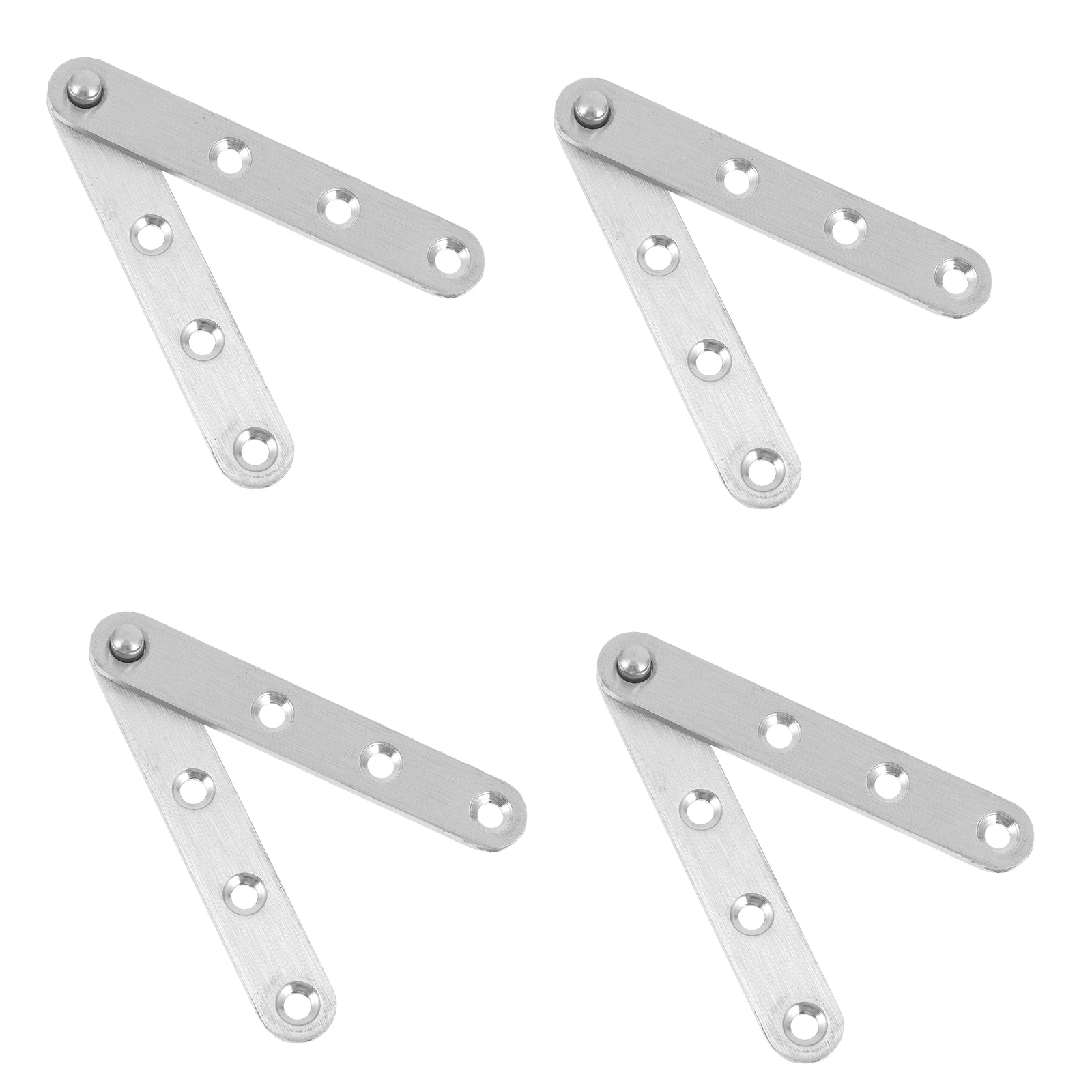 

10pcs Hidden Stainless Steel 360Degree Folding Door Rotating Pivot Heavy Duty Furniture Shed Door Hinge Hardware