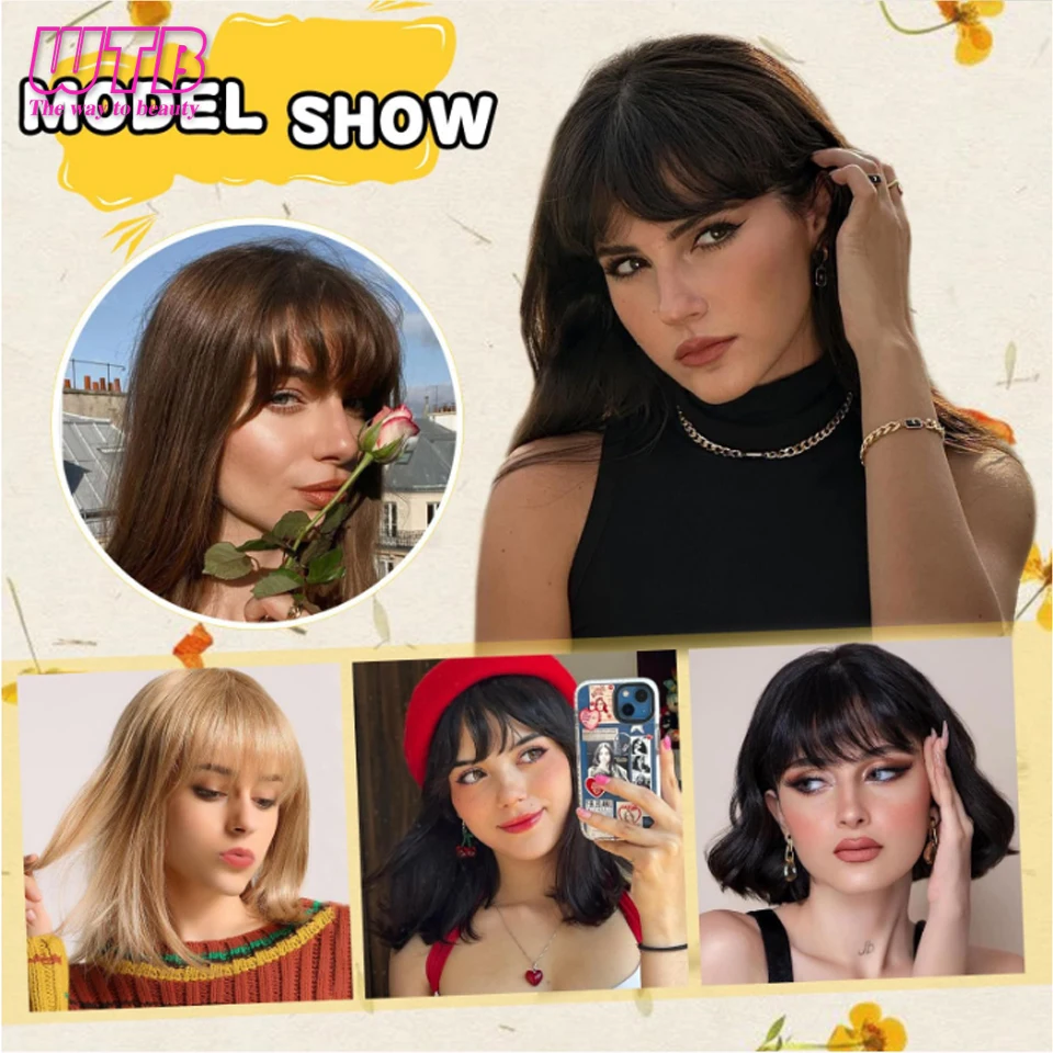 مشبك صناعي في وصلات الانجراف للنساء ، هامش مع المعابد ، ملابس يومية ، بني فاتح #6