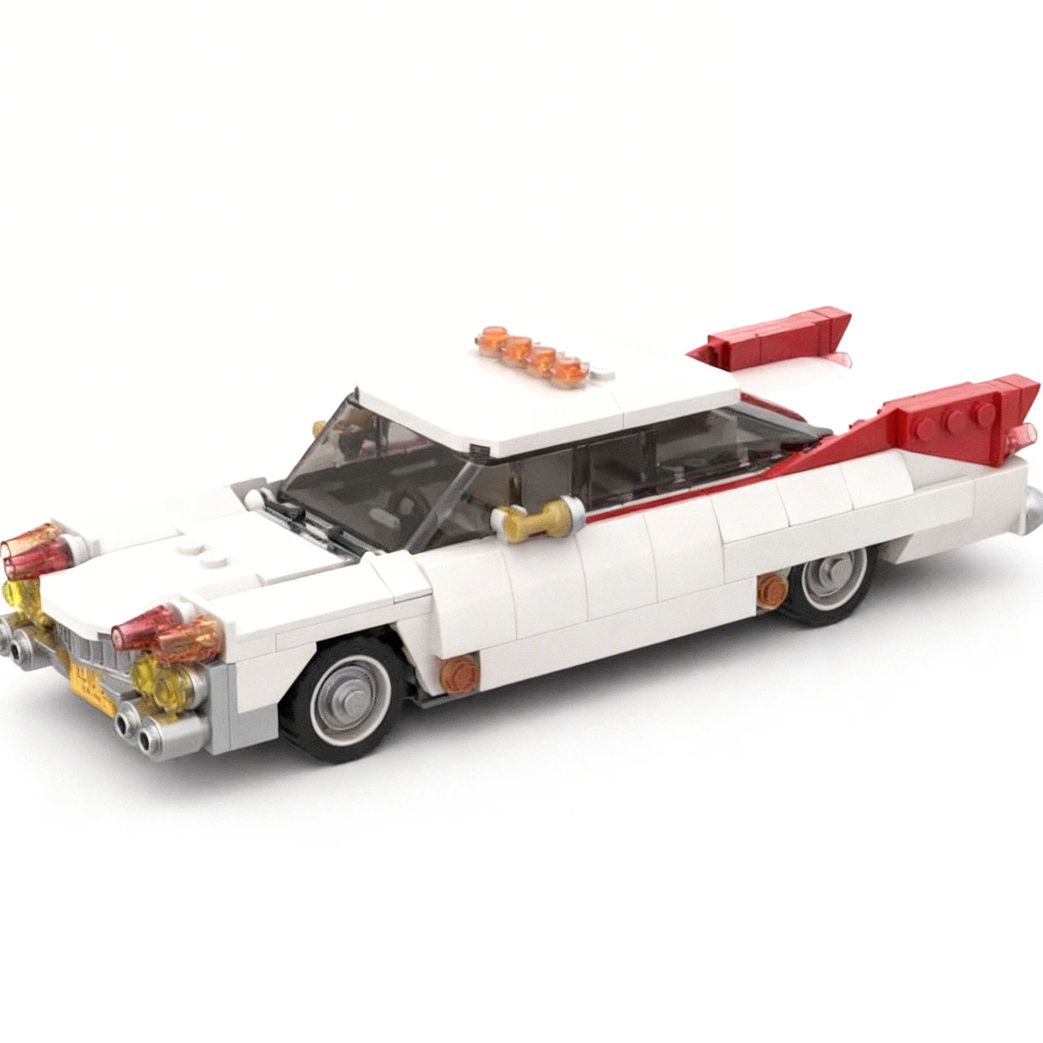 294pcs MOC Vintage Cadillac Front As Fancy Back Diy Building Blocks Model Pack Hobby Construction Castle Toy Gift For Builders