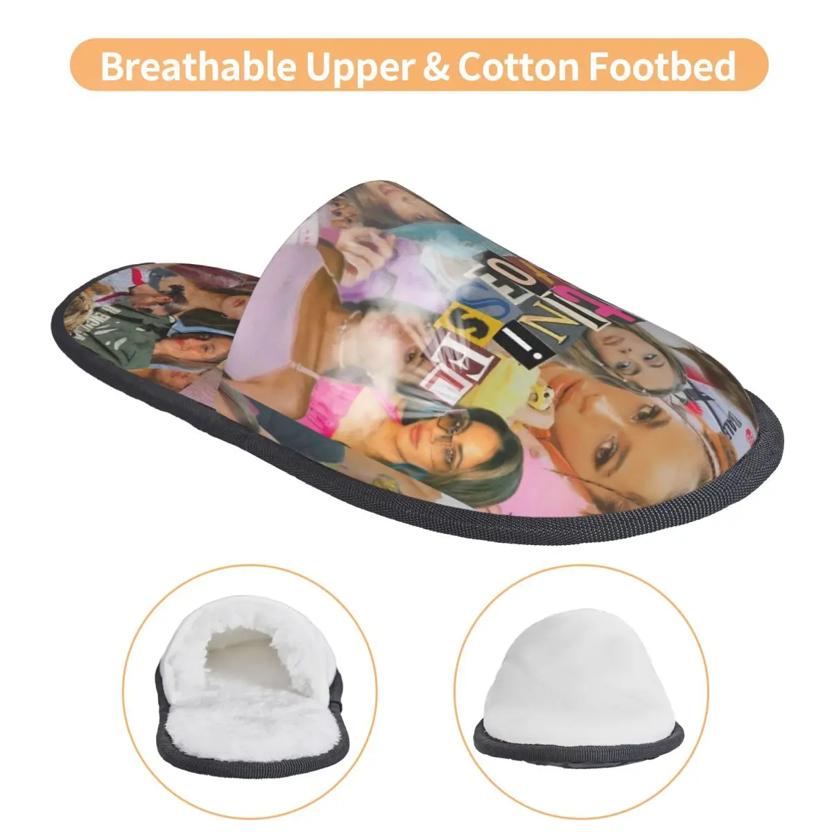 TINI STOESSEL ألبوم Futttura الشتاء شبشب منزل غرفة نوم المغني مريح رغوة الذاكرة النعال عدم الانزلاق