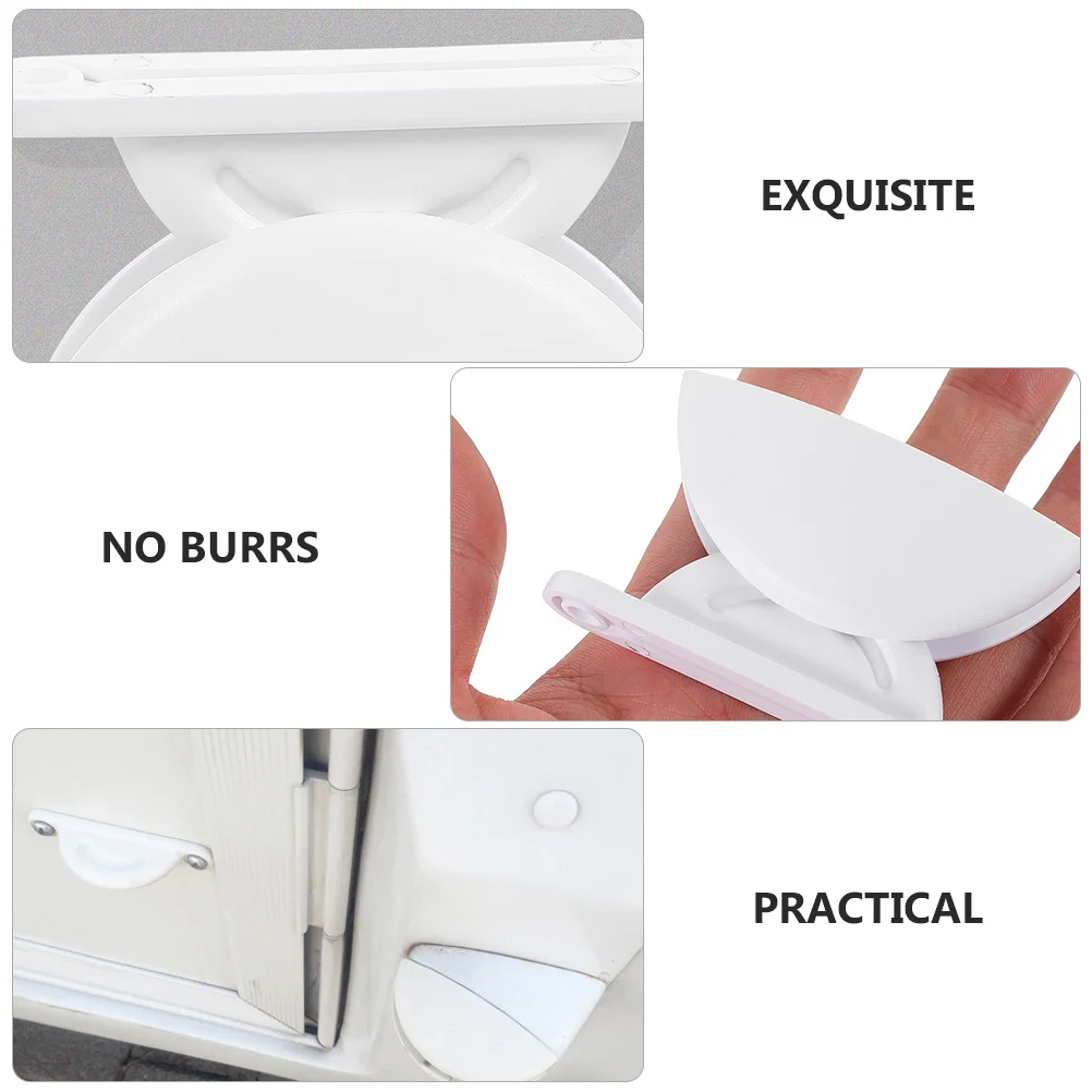 

2 pcs Plastic Catch Holder For Rv Half-Circle Stopper Retainer Kit Car Door Hook Door Buckle Stop Retaining Tool