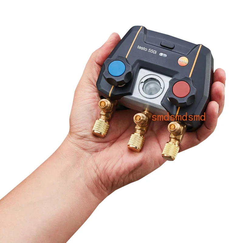 Testo 550i Digital Refrigeration Gauge Manifold with Bluetooth-compatible 2-Way Valve Manometer Tools App Controlled