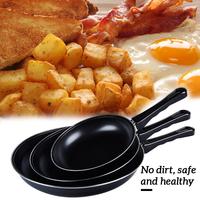 Frying Pan Non-stick Mini Thick Steak Flat Pan Iron Pancake Egg Fryer Kitchen Cookware, 20cm