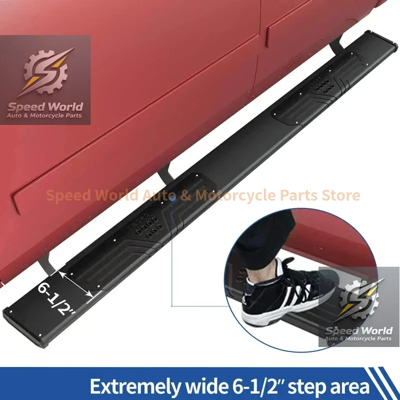 Top Quality 6.5 Running Boards Compatible With 19-24/C Sierra 1500 Double Cab Step Side Bar
