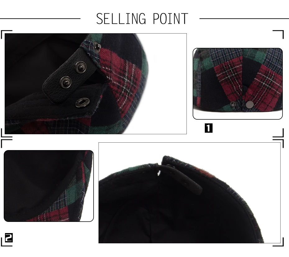 Neue Y2K Patchwork-Baskenmütze mit großem Karomuster, lässige Retro-Flatcap für Damen und Herren, modische Vintage-Hip-Hop-Newsboy-Mütze für Frühling und Herbst, Unisex – Detail 2