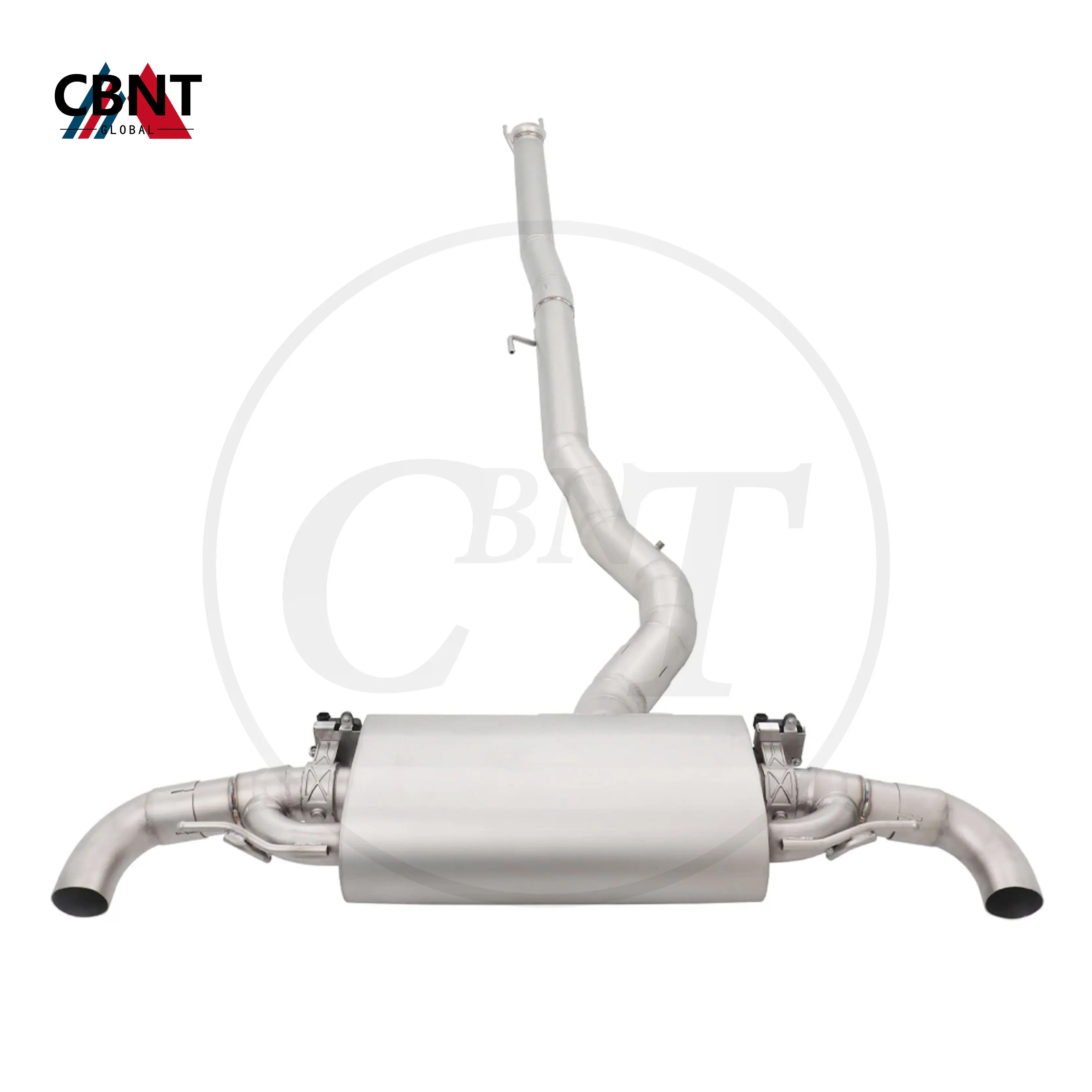 CBNT for Mercedes Benz AMG A45 A45S CLA45 2.0T W177 Exhaust-pipe Catback with Valve Muffler SS304 Tuning Valved Exhaust System