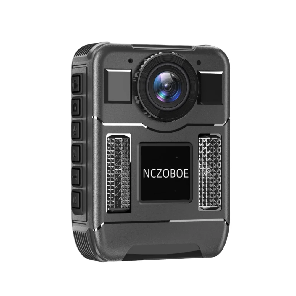

NCZOBOE Body Worn Camera 3500mAh Long Battery Life 24H Recording Warning Light IR Night Vision Motion Detection Webcam
