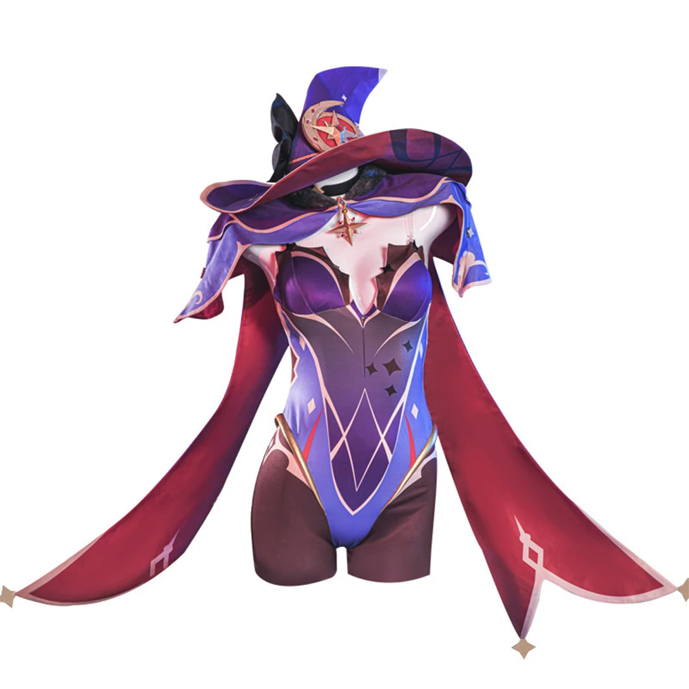IN STOCK Mona Cosplay Costume Game Genshin Impact【XS-2XL】WakuWaku-R Women Halloween Mona Megistus Cosplay Plus Size view 5