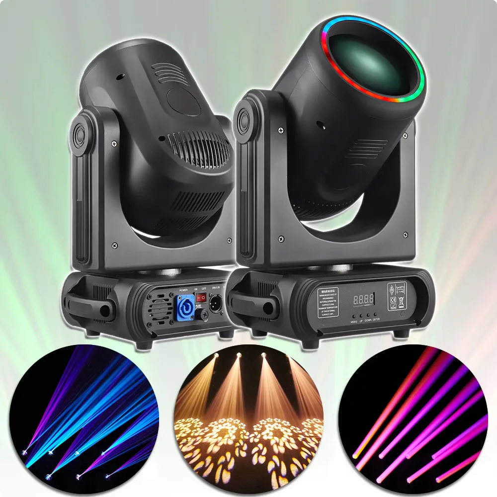 

250W LED Beam Moving Head Light With LED Halo Light Effect Bar DJ Discos Night Club Wedding Party Stage Event Show