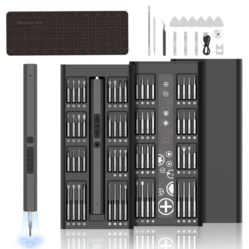 82 In 1 Electric Screwdriver Precision Screwdriver Set Magnetic Mini Drill For Electronics Laptop Glasses Watch Phone