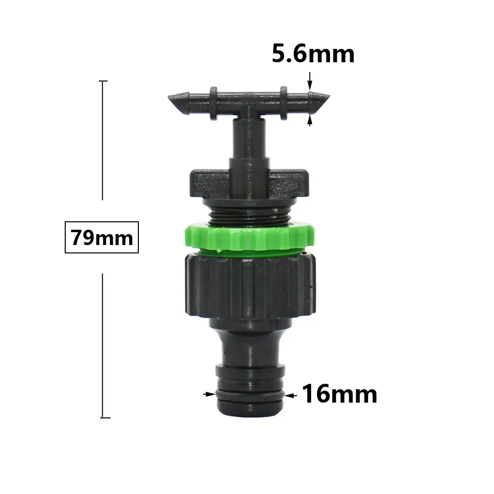 1/2 gwint męski do 4/7mm króciec do węża złącze z 16mm szybkie złącze ogród rura wodna wspólne nawadniania kropelkowego System montażu