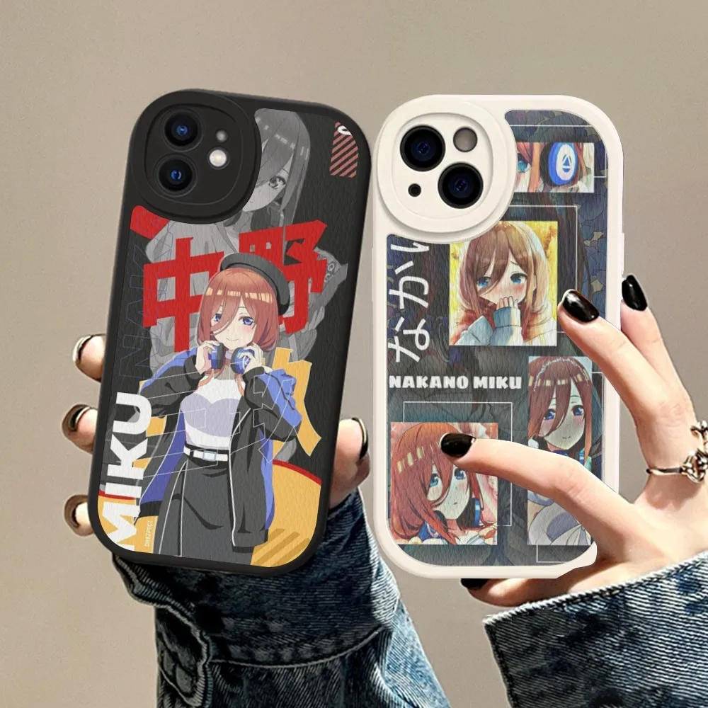 

Nakano Miku Anime Phone Case Hard Leather For IPhone 14 13 12 Mini 11 14 Pro Max Xs X Xr 7 8 Plus Fundas