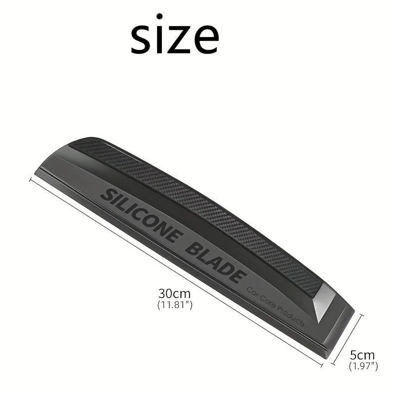 1PC Car window cleaning tool integrated silicone wiper panel, car glass wiper, window wiper, car wash supplies