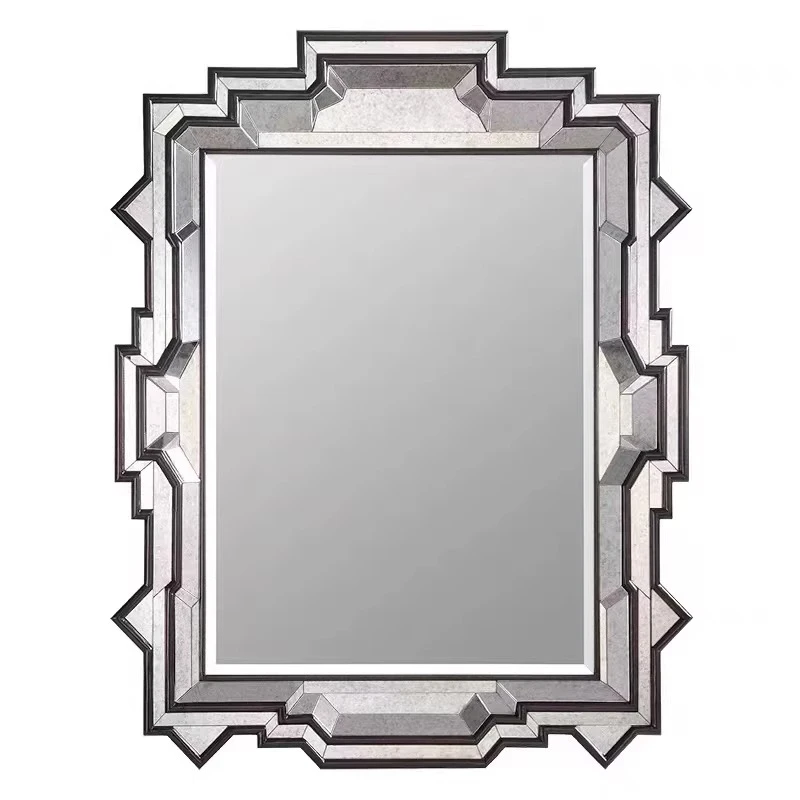 Neoclassical dressing mirror Hanging mirror Makeup  Bathroom  Entrance decorative Toilet washstand Large