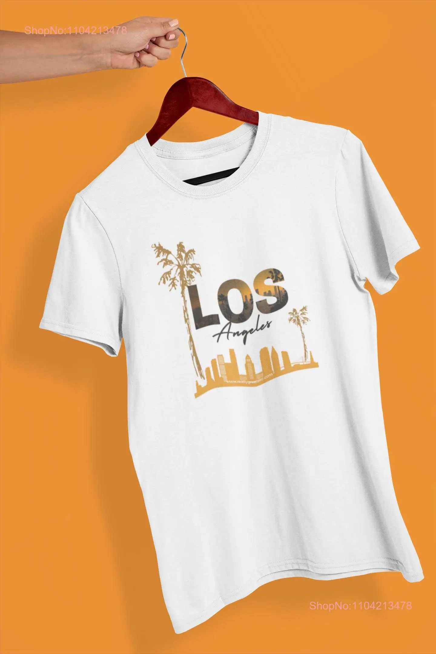 Los Angeles Retro T Shirt California Multi Color Groovy for Him Her long or short sleeves