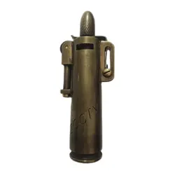 Bullet Shell Shaped Brass Oil Lighter Gasoline Kerosene Lighter Collection Gift Handmade