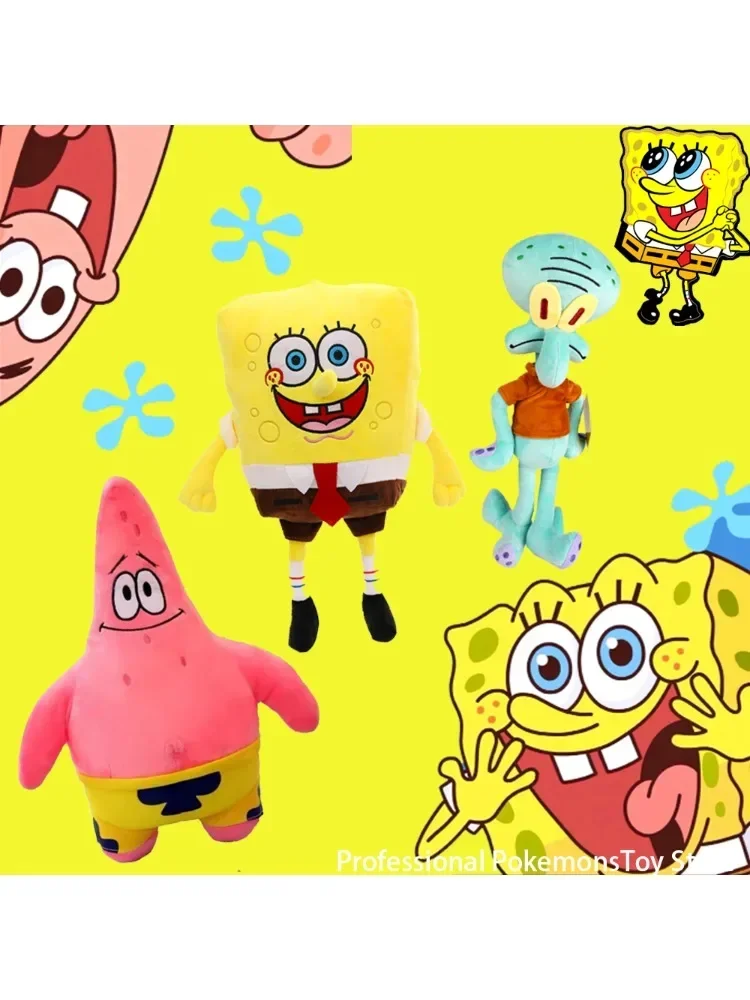 AUF LAGER @@Puppe Spongebob Schwammkopf Patrick Star Thaddäus Eugene Krabs Gary Kawaii Cartoon Gefüllte Plüschtiere Geburtstagsgeschenk