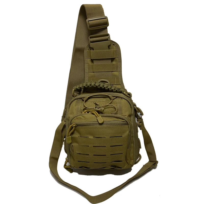 Outdoor Tactical Sling Sport Chest Bag Laser Punching Bag Shoulder Bag Hiking Camping Equipment Men Crossbody Bags