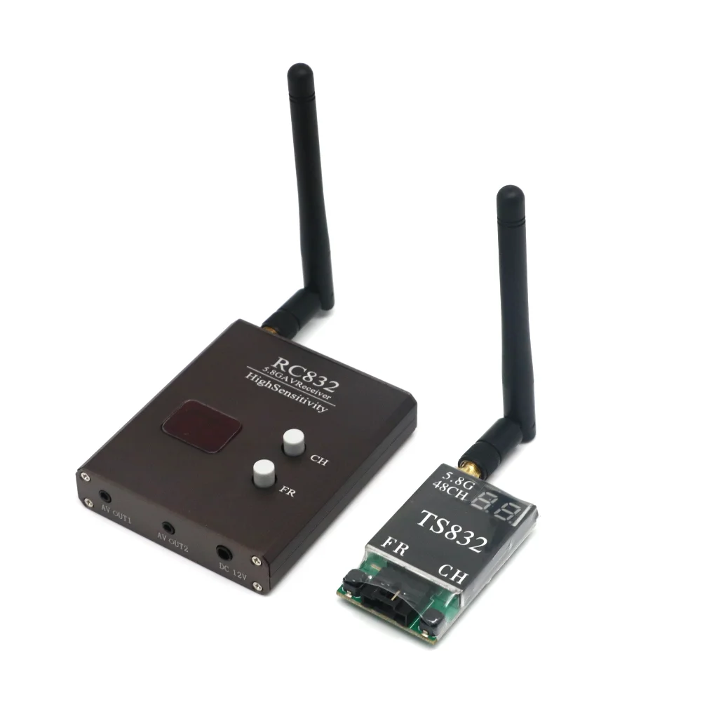 TS832 Transmitter & RC832 Receiver 48CH 5.8G 600mw 5km Wireless Audio Video Transmission For FPV Multicopter Aircraft Quadcopter