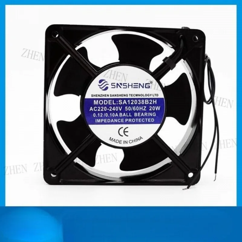

Y FOR SNSHENG SA12038B2H 12038 AC220V-240V 20W 0.12A/0.10A Aluminum Frame Cooling Fan