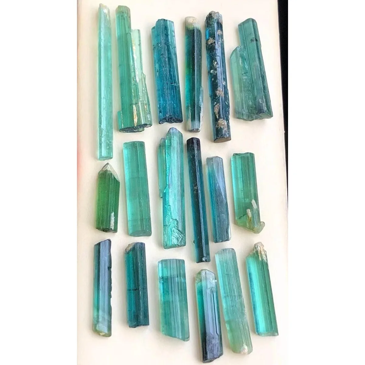 Brazilian Elbaite Mineral Stones, 10g 5-15mm Multi-Color Stones, Display Box for Jewelry Making & Wire Wrapping Supplies