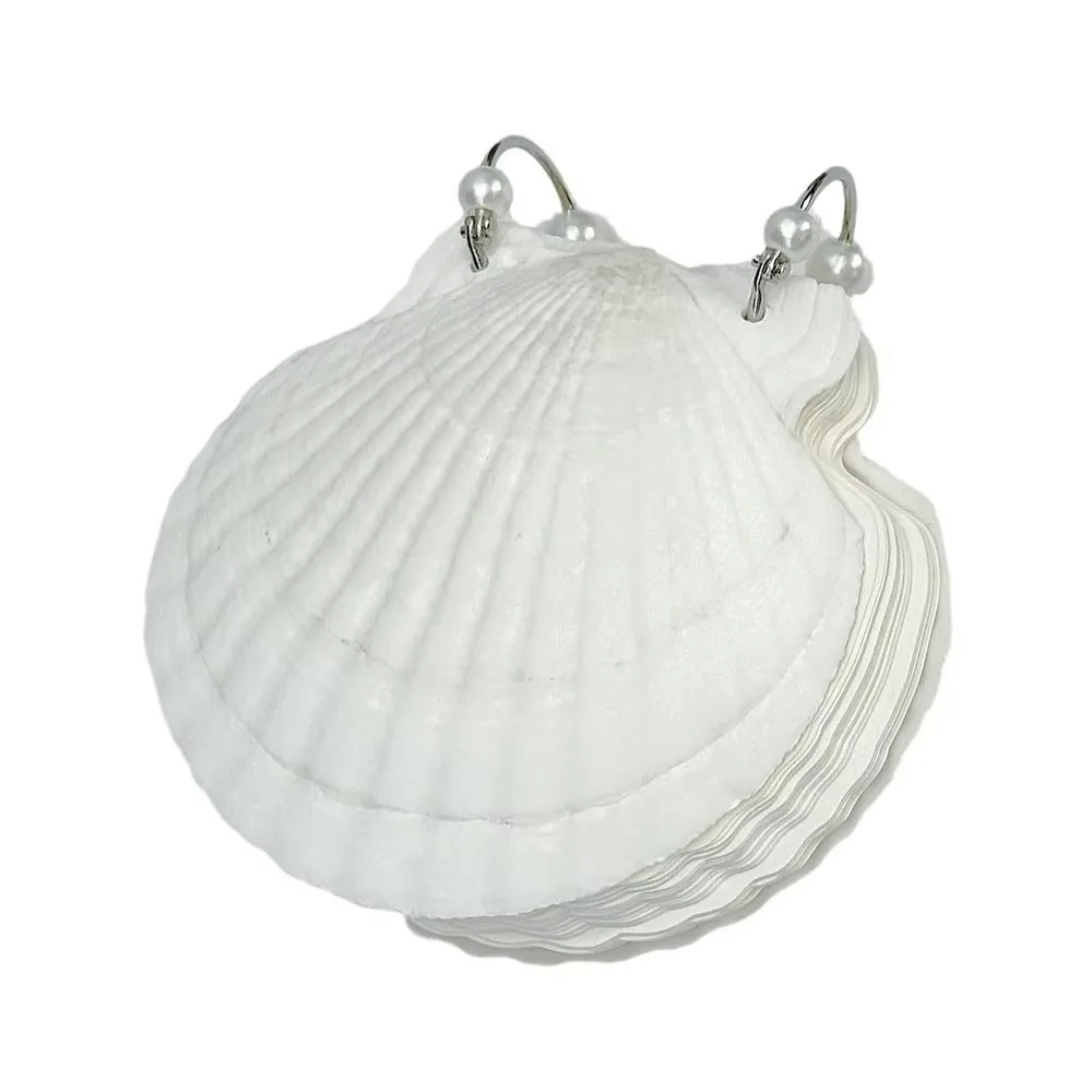 

Блокнот из натуральных ракушек и ракушек, многоцелевой пустой внутренний блокнот с отрывными листами, портативный дизайн, многоразовый блокнот