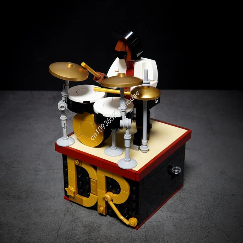 348 Uds. MOC baterista Automaton nan modelo de bloques de construcción juguetes artesanales arquitectura educación niños idea ensamblar regalos de navidad