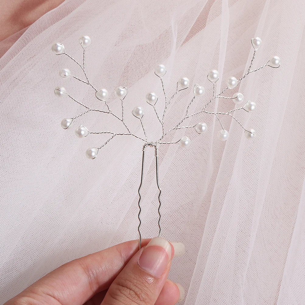 

1 шт U-образная жемчужная заколка для волос, свадебная заколка для волос, головной убор невесты, декоративное украшение для волос, реквизит для фото, U жемчужная заколка для волос